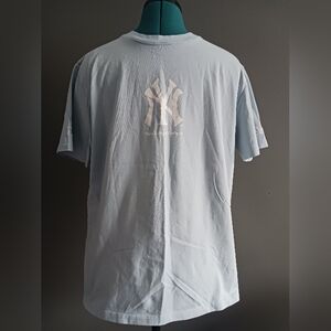 NYON New York Or Nowhere Yankees Light Blue Cotton T Shirt Size M